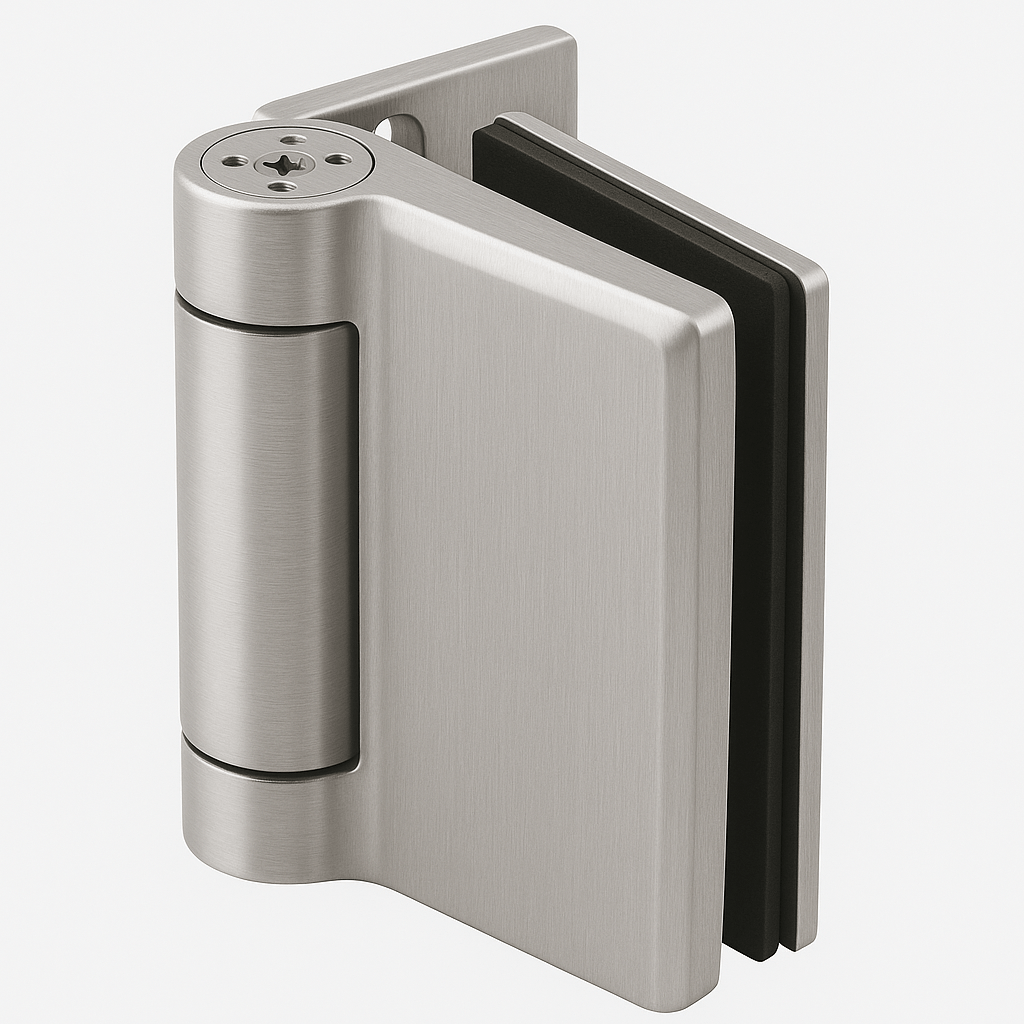 Spring Self - Closing Glass Door Hinge Set - Glassparts.ca