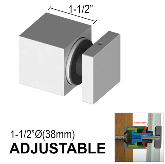 Standoffs - Arc Series - Square - Glassparts.ca