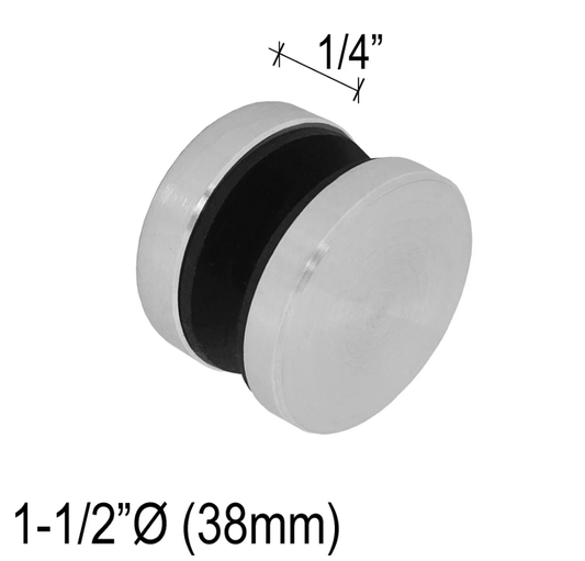 Standoffs - Solid Round - 1/4¨ to 3 - 1/2¨ Base Height - Glassparts.ca
