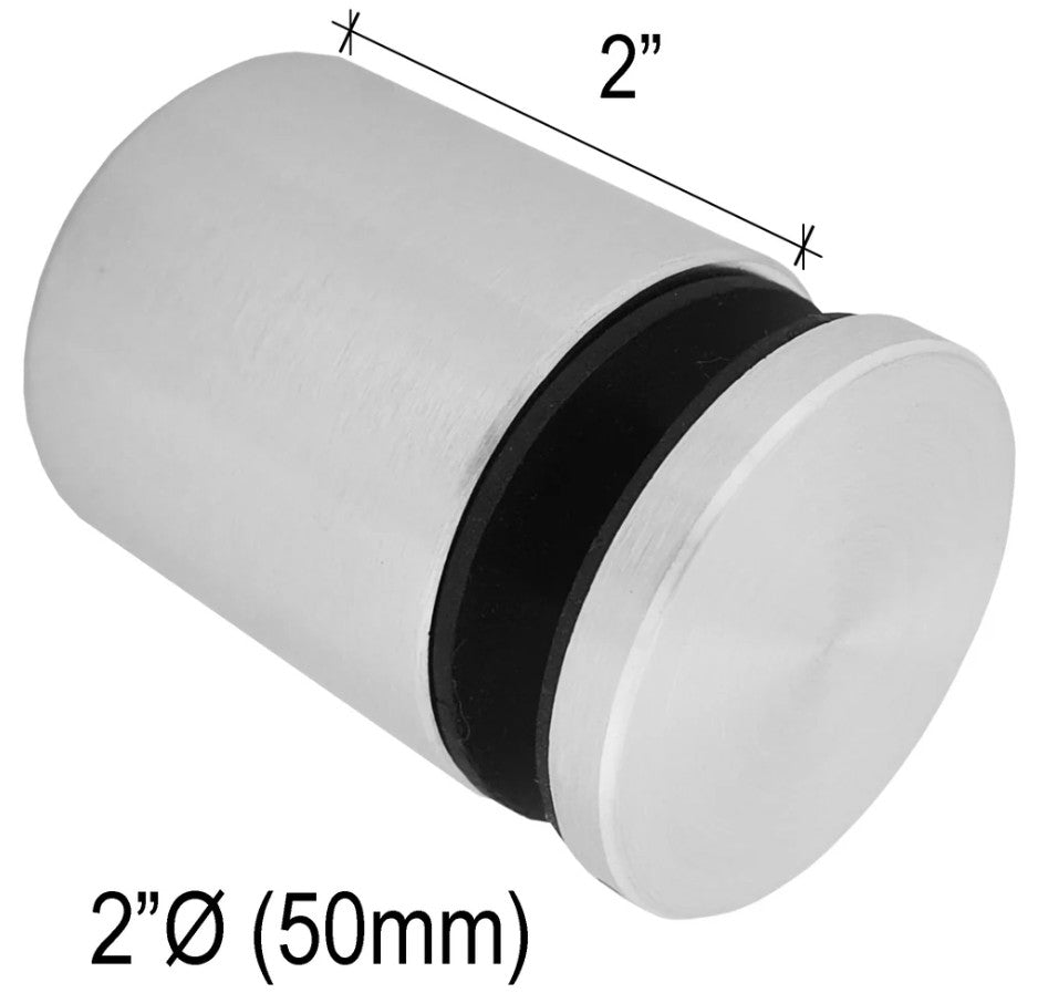 Standoffs - Solid Round - 1/4¨ to 3 - 1/2¨ Base Height - Glassparts.ca