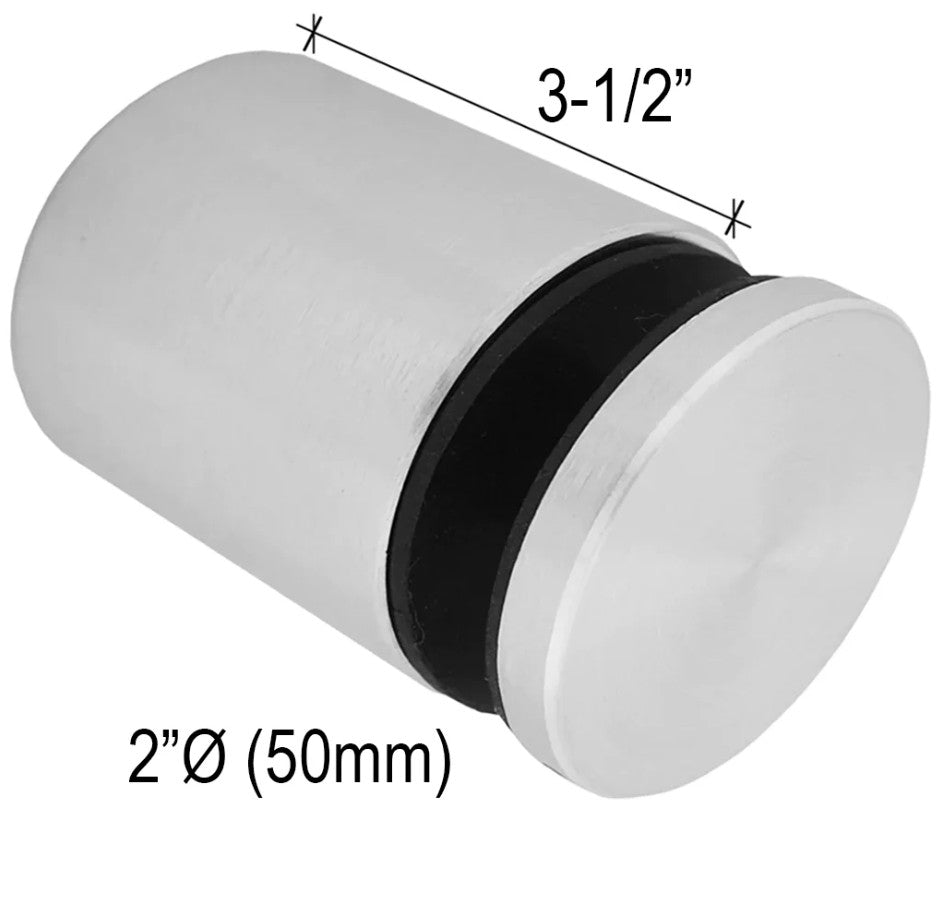 Standoffs - Solid Round - 1/4¨ to 3 - 1/2¨ Base Height - Glassparts.ca