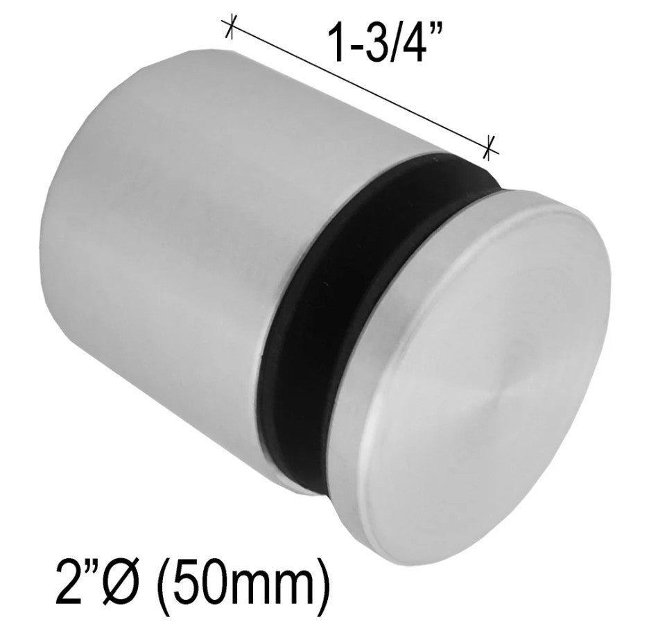 Standoffs - Solid Round - 1/4¨ to 3 - 1/2¨ Base Height - Glassparts.ca
