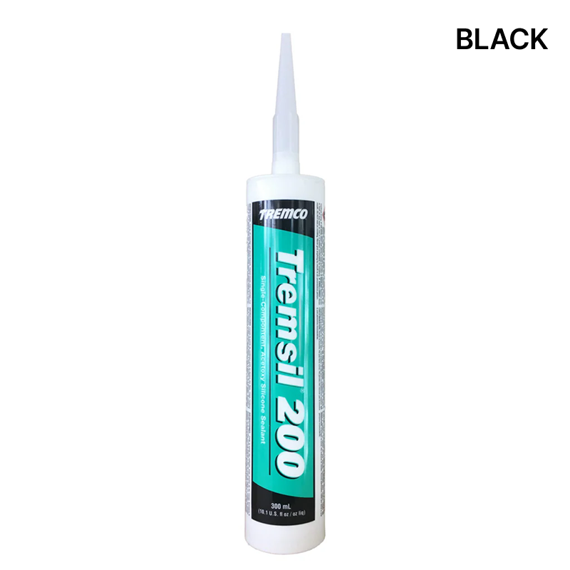 Tremco Tremsil 200 silicone sealant, black, 300 mL cartridge