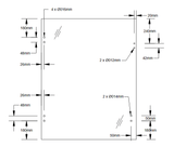 10mm Clear Tempered Glass Door With Hinge Cutout - Glassparts.ca