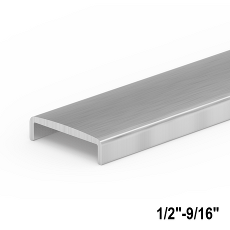 [USAC1214] Ultra Slim Cap Rail - for 12 to 14mm Glass — USAC1214BSA