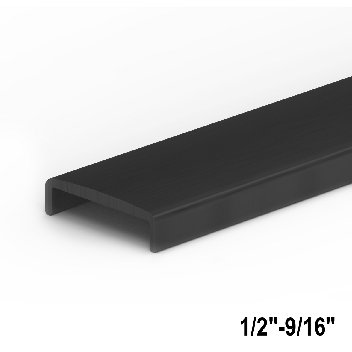 [USAC1214] Ultra Slim Cap Rail - for 12 to 14mm Glass — USAC1214MBL
