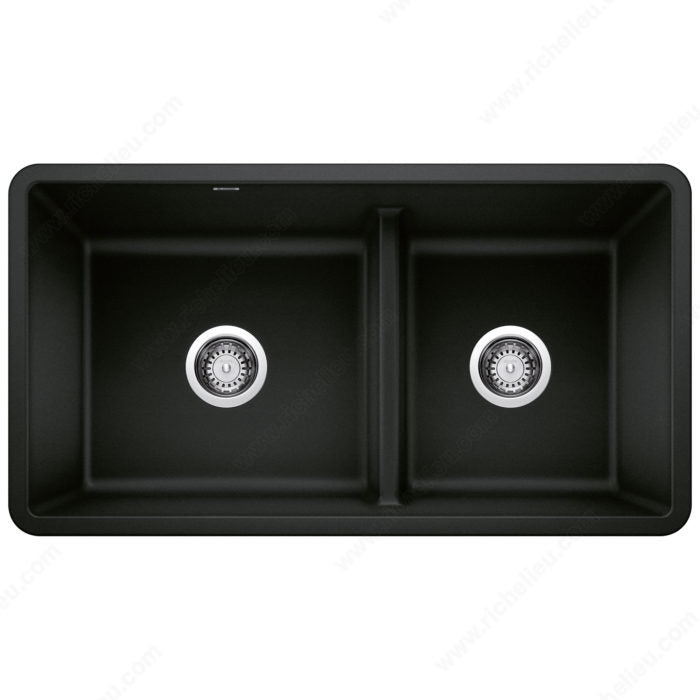Blanco Precis U 1.75 Low Divide Double Bowl Sink