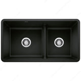 Blanco Precis U 1.75 Low Divide Double Bowl Sink