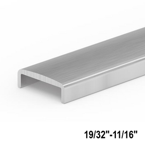 [USAC1518] Ultra Slim Cap Rail - for 15 to 18mm Glass — USAC1518BSA