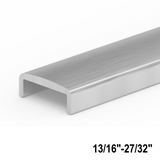 [USAC2022] Ultra Slim Cap Rail - for 20 to 22mm Glass — USAC2022BSA