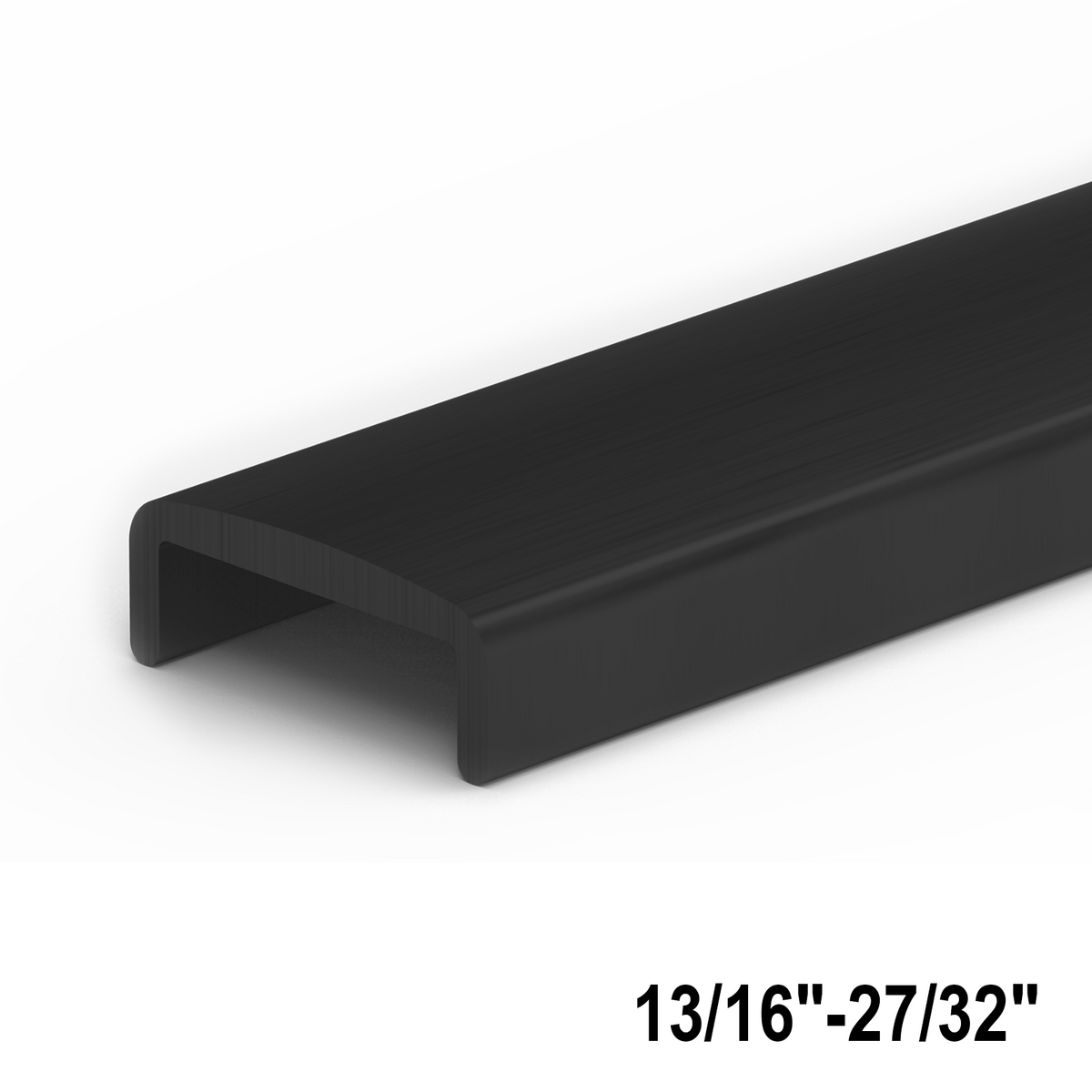 [USAC2022] Ultra Slim Cap Rail - for 20 to 22mm Glass — USAC2022MBL