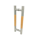 Sauna Handle - Satin & Wood