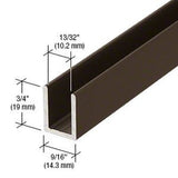 3/8" Fixed Panel Shower Door Deep U - Channel - Glassparts.ca