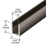 3/8" Fixed Panel Shower Door Deep U - Channel - Glassparts.ca