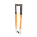 Sauna Handle - Satin & Wood