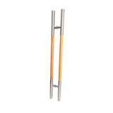 Sauna Handle - Satin & Wood