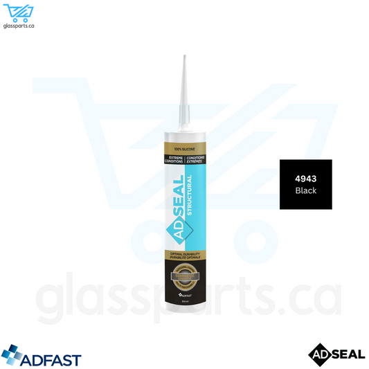Adfast Silicone Structurel - 4943 - Noir - 304 ml 