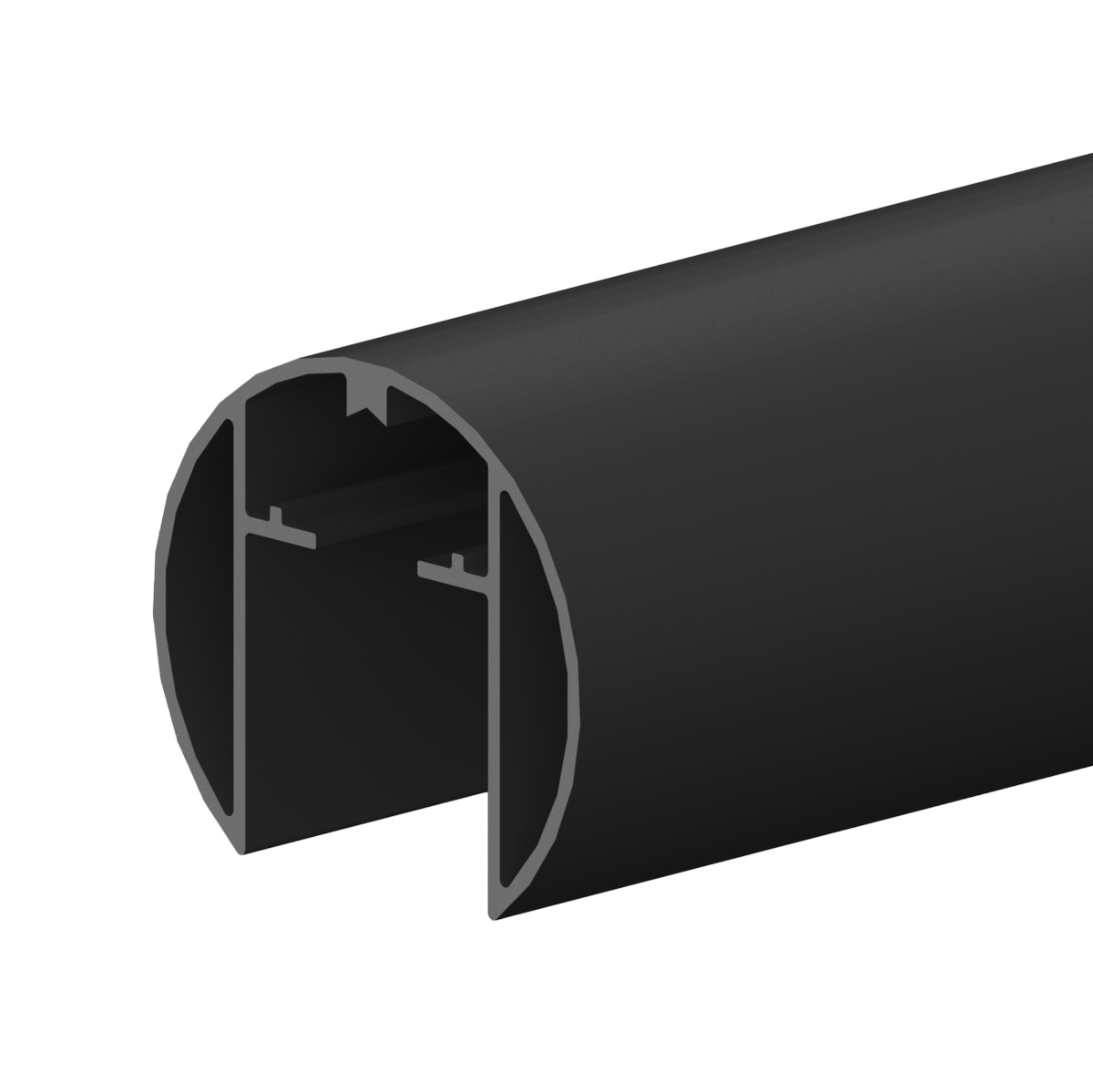 [ALCRRD] Caprail - 19' - 42.4mm Round (6063-T5) — ALCRRDMBL