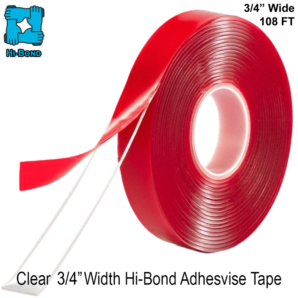 [AHB05034] Tape - Clear 3/4" Width Acrylic Adhesive Tape (108FT) .050" thick — AHB05034
