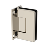Beverly shower hinge Wall Mount Full Plate — Polished Nickel