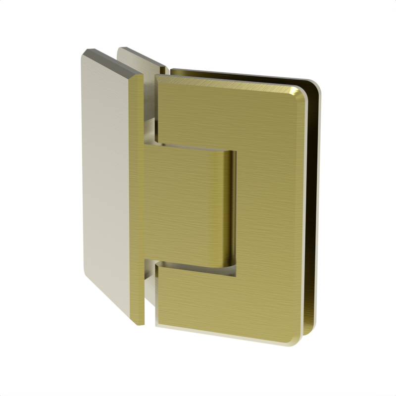 Beverly shower hinge Glass to Glass Neo Angle 135° — Polished Brass