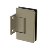 Beverly shower hinge Wall Mount Short Back Plate — Brushed Bronze