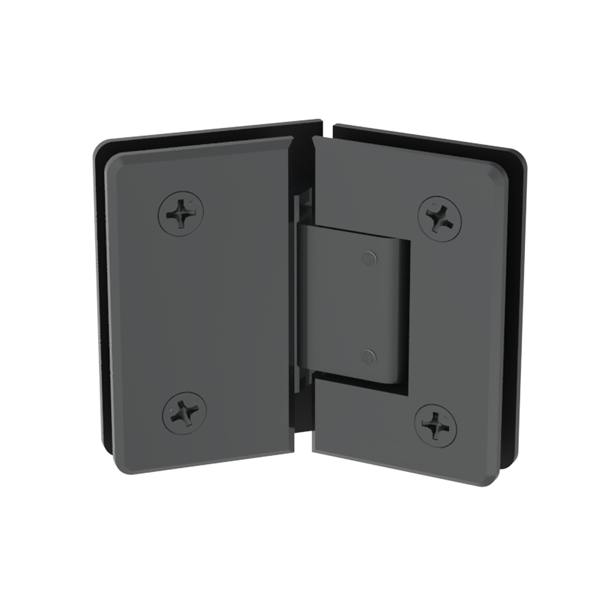 Beverly shower hinge Glass to Glass Neo Angle 135° Adj — Gun Metal
