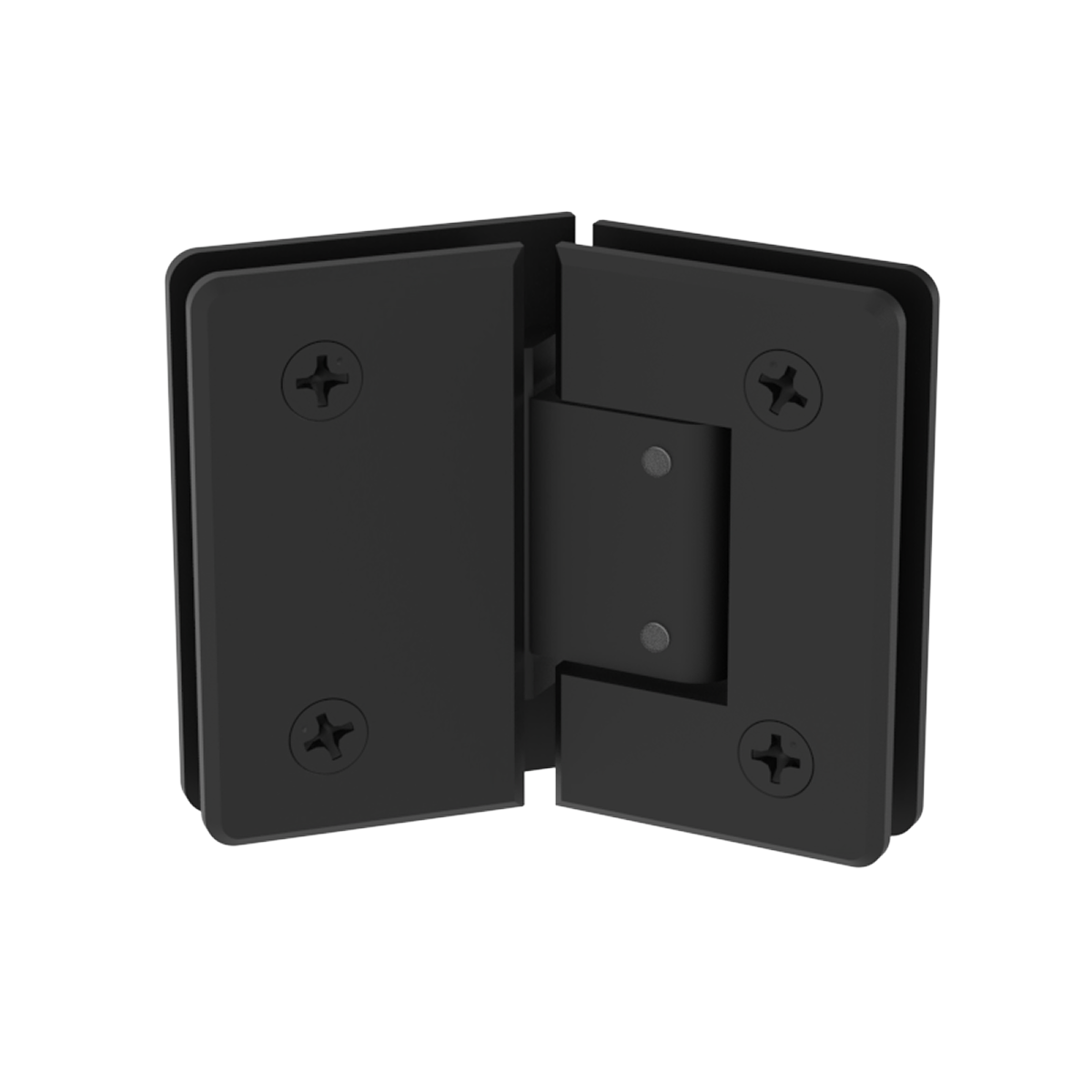 Beverly shower hinge Glass to Glass Neo Angle 135° Adj — Matte Black