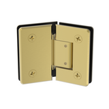 Beverly shower hinge Glass to Glass Neo Angle 135° Adj — Satin Brass