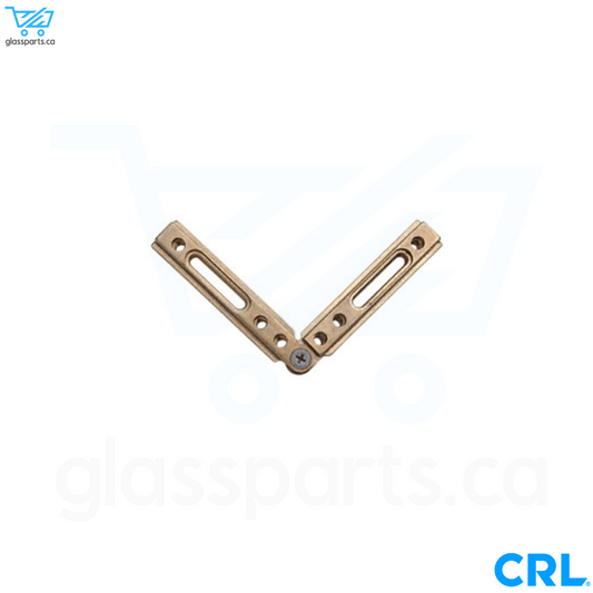 CRL Adjustable Brass Fixed Corner for the Deluxe Header Kit