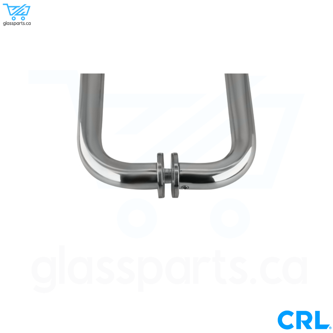 CRL BM Series - Tubular Back-to-Back Pull Handle - 6" x 6" - Polished Chrome