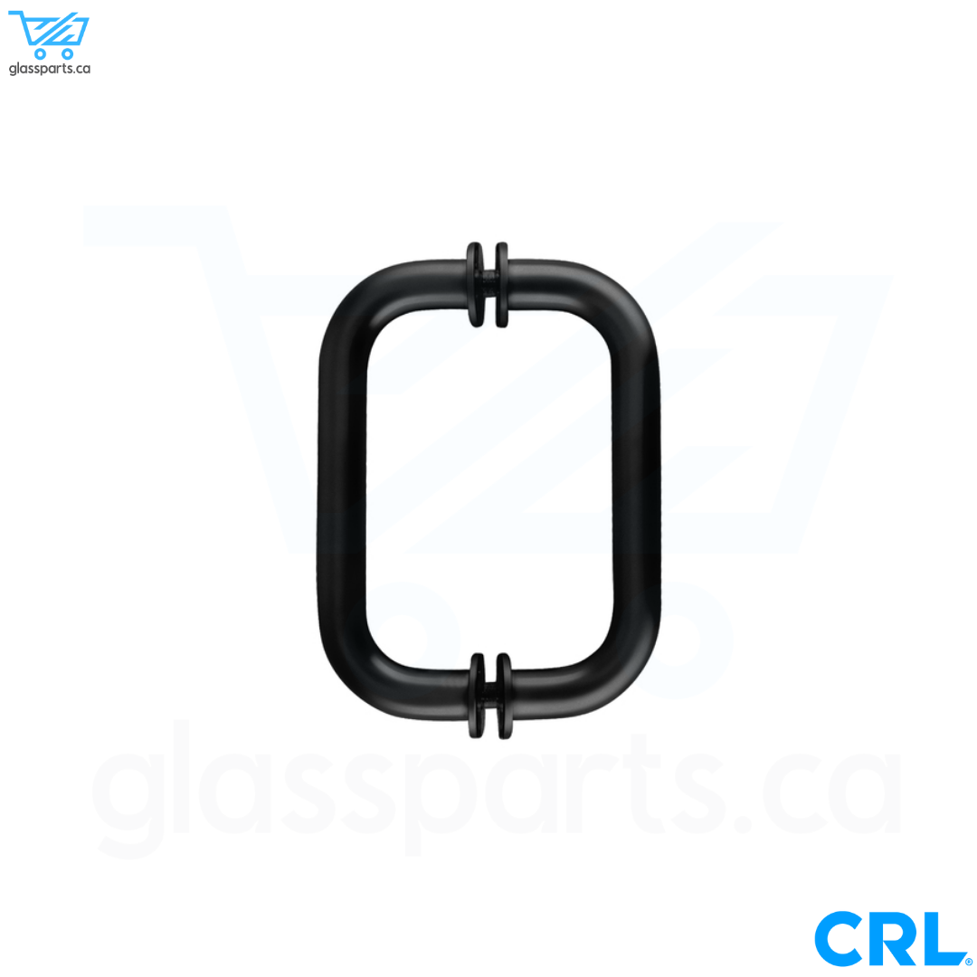 CRL BM Series - Tubular Back-to-Back Pull Handle - 6" x 6" - Matte Black