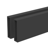 [CAMIH73] Shower Sliding Door Kit - CAM Series - Header Bar — CAMIH73MBL