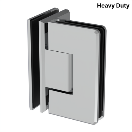 Colette heavy-duty shower hinge Glass to Glass 90° — Chrome