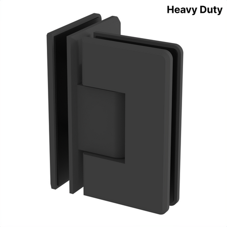 Colette heavy-duty shower hinge Glass to Glass 90° — Matte Black