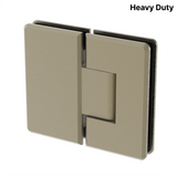 Colette heavy-duty shower hinge Glass to Glass 180° — Brushed Bronze