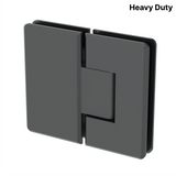 Colette heavy-duty shower hinge Glass to Glass 180° — Gun Metal