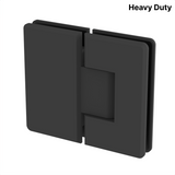 Colette heavy-duty shower hinge Glass to Glass 180° — Matte Black