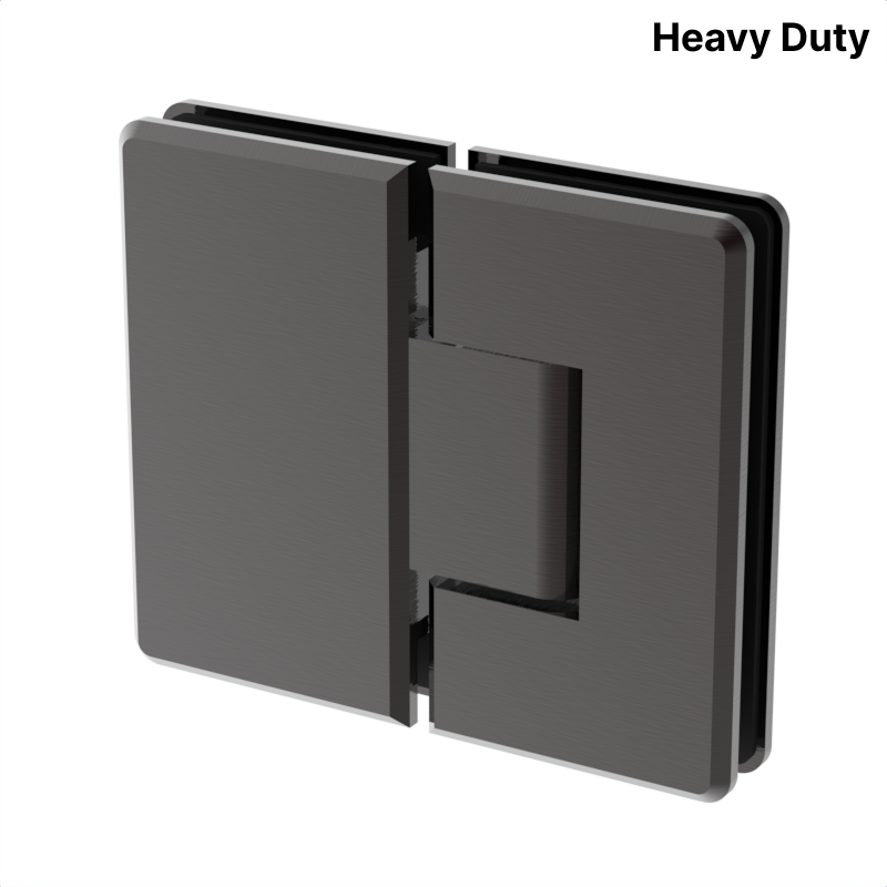Colette heavy-duty shower hinge Glass to Glass 180° — Oil Rubbed Bronze