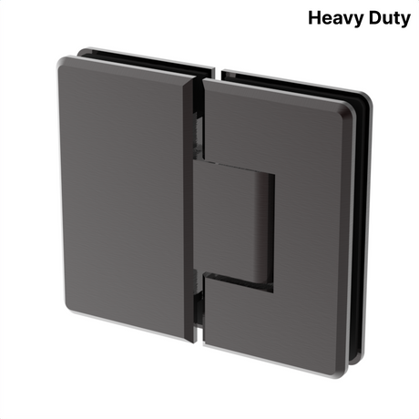 Colette heavy-duty shower hinge Glass to Glass 180° — Oil Rubbed Bronze
