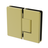 Colette heavy-duty shower hinge Glass to Glass 180° — Polished Brass