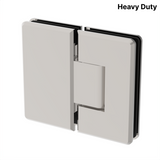 Colette heavy-duty shower hinge Glass to Glass 180° — Polished Nickel