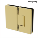 Colette heavy-duty shower hinge Glass to Glass 180° — Satin Brass