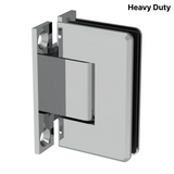 Colette heavy-duty shower hinge Wall Mount H Plate — Chrome