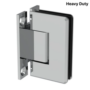 Colette heavy-duty shower hinge Wall Mount H Plate — Chrome