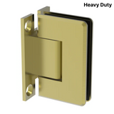 Colette heavy-duty shower hinge Wall Mount H Plate — Polished Brass