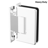 Colette heavy-duty shower hinge Wall Mount H Plate — White
