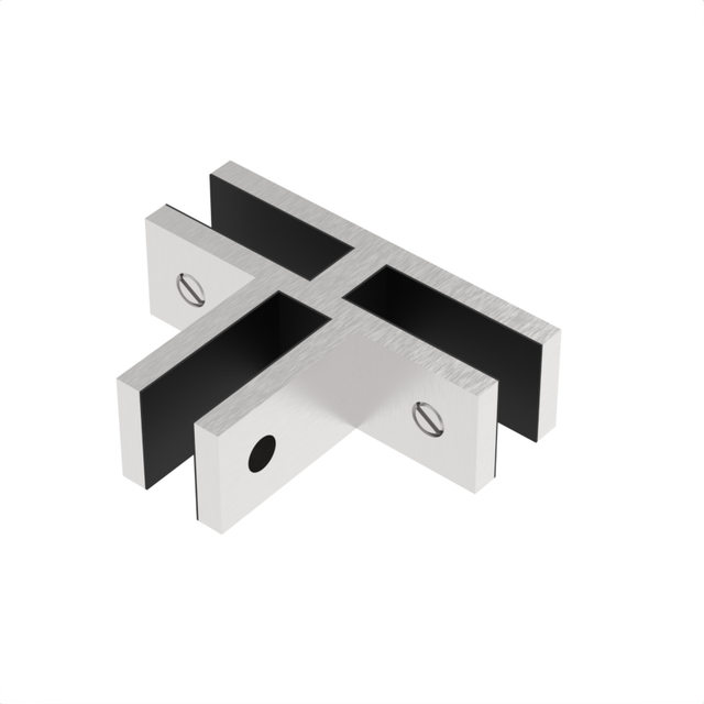 [CON3WAY] Railing Connector - 3 WAY Glass to Glass (Slim) — CON3WAYBS