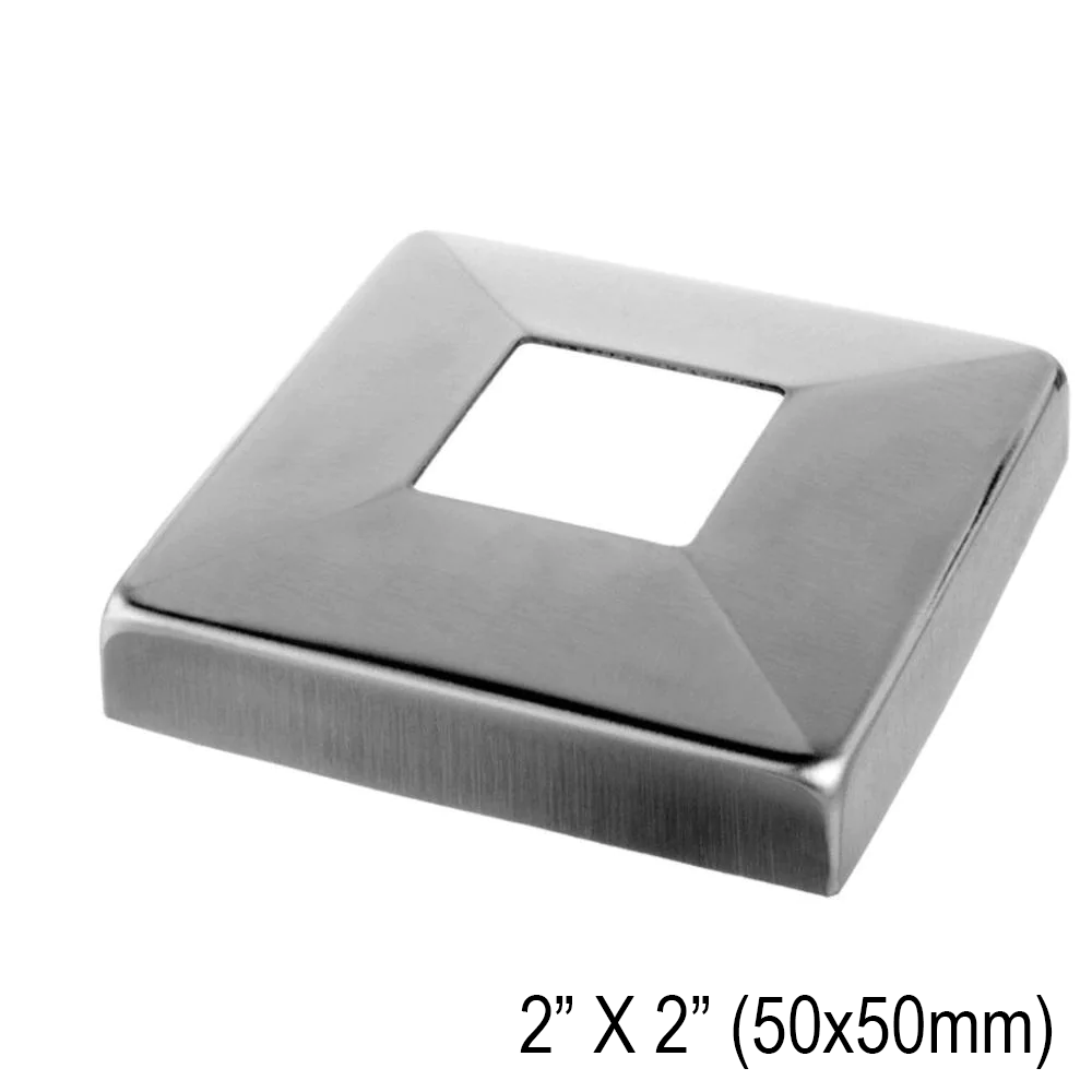 [CP50SQ] Railing Post - Cover Plate for 50mm Square Post — CP50SQBS