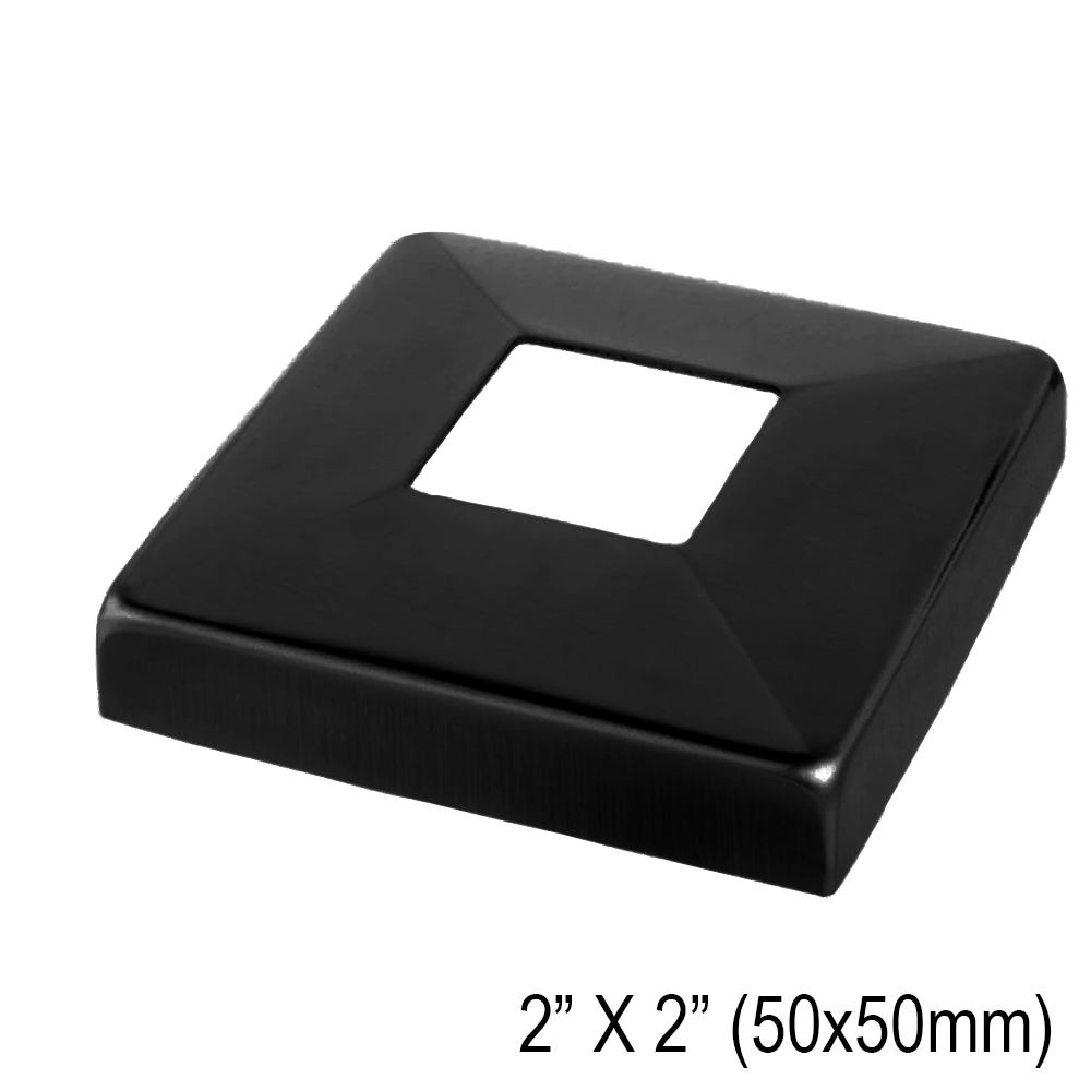 [CP50SQ] Railing Post - Cover Plate for 50mm Square Post — CP50SQMBL